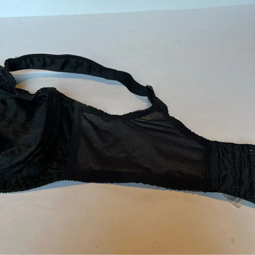 Bali Elegant Black Women's Bra Full Coverage Underwire, No padding Size 42DDD